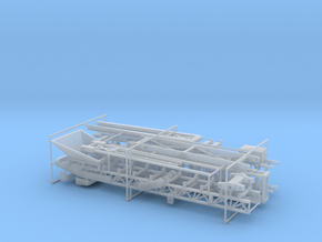 1/64th 80' Rock and materials folding conveyor in Clear Ultra Fine Detail Plastic