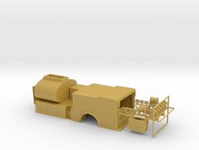 1/87th Fuel Lube truck body with reel detail set in Tan Fine Detail Plastic