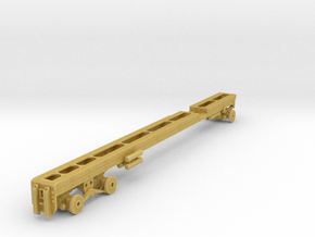 1/87th Long Oilfield  Bed truck frame in Tan Fine Detail Plastic