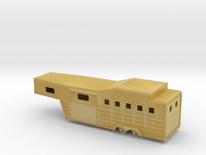 1/64th 28' 'Bloomers' type Horse Trailer in Tan Fine Detail Plastic