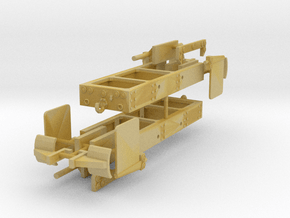 1/64th Log truck end frame 2 with details (2) in Tan Fine Detail Plastic