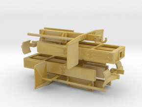 1/64th Log truck end frame 3 with details (2) in Tan Fine Detail Plastic
