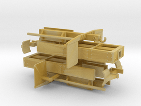 1/50th Log truck end frame 3 with details (2) in Tan Fine Detail Plastic
