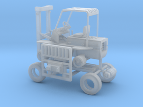 1/50th Hyster type Forklift in Clear Ultra Fine Detail Plastic
