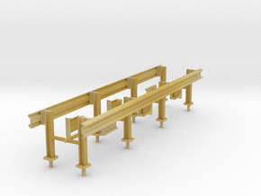 1/87th Set of two 20' Highway Guardrails in Tan Fine Detail Plastic