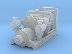 1/160 N Scale Diesel Electric Generator in Clear Ultra Fine Detail Plastic