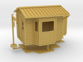 1/64th DOT Weigh scale station building in Tan Fine Detail Plastic