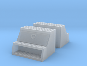 1/32 to 1/34th 'Saddle' type 24" toolboxes in Clear Ultra Fine Detail Plastic
