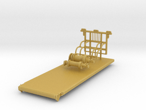 1/50th Small Oilfield type dual winch bed in Tan Fine Detail Plastic