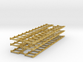 1/64th Set of six conveyor racks in Tan Fine Detail Plastic