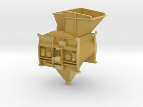 1/50th Twin Mixer Drum Cement Batch Plant in Tan Fine Detail Plastic