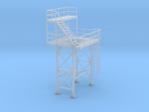 1/64th Cement Concrete Batch Plant Tower in Clear Ultra Fine Detail Plastic