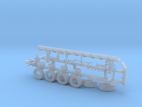 1/50th Tow Plow Trailer Frame in Clear Ultra Fine Detail Plastic