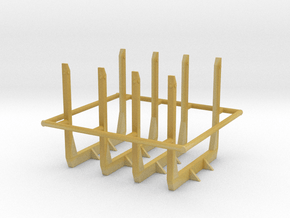 1/50th Short logger tall angle top bunks in Tan Fine Detail Plastic