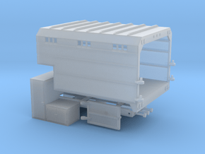 1/87th Chipper Truck L Toolbox Dump Box  in Clear Ultra Fine Detail Plastic