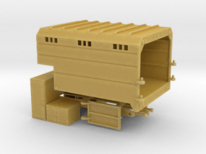 1/64th Chipper Truck L Toolbox Dump Box  in Tan Fine Detail Plastic