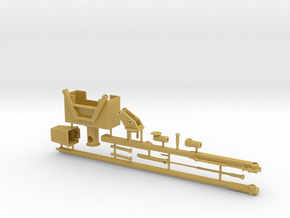 1/50th Chipper Truck Boom with bucket and saw in Tan Fine Detail Plastic