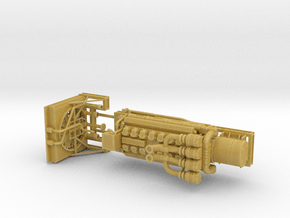 1/50th V-16 type marine or machinery Engine in Tan Fine Detail Plastic