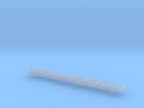 S Scale 24 ft Stand Alone Cattle Panels Set of 4 in Clear Ultra Fine Detail Plastic