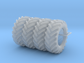 Floater Tires in Clear Ultra Fine Detail Plastic