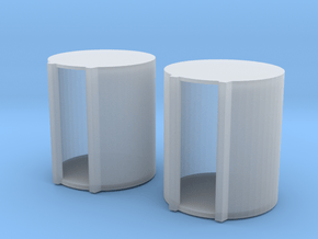 1 64 1000 Gallon Fuel Barrels X 2 in Clear Ultra Fine Detail Plastic