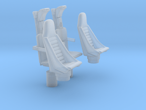YT1300 HSBRO CABIN COCKPIT SEATS in Clear Ultra Fine Detail Plastic