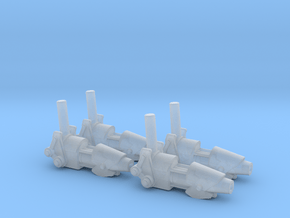 ENTERPRISE NX01 SET OF 4 PHASE CANNON in Clear Ultra Fine Detail Plastic