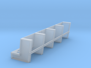 YT1300 DEAGO HALL PILLARS TOP SECTION in Clear Ultra Fine Detail Plastic