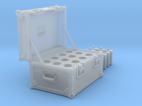 BACK FUTURE 1/8 EAGLEMOS PLUTONIUM BOX OPEN in Clear Ultra Fine Detail Plastic