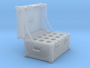 BACK FUTURE 1/8 EAGLEMOS PLUTONIUM BOX OPEN NO BOT in Clear Ultra Fine Detail Plastic