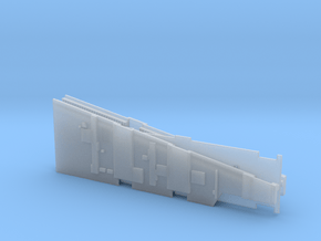 SMUGGLER FREIGHTER MPC RAMP WALLS in Clear Ultra Fine Detail Plastic