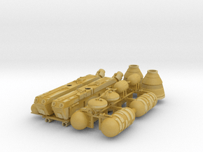 SPACE 2999 TRANSPORTER 22 INCH SPINE BOOSTER in Tan Fine Detail Plastic