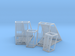 DIORAMA 1/350 DSTAR ENDOR STAND CAGES in Clear Ultra Fine Detail Plastic
