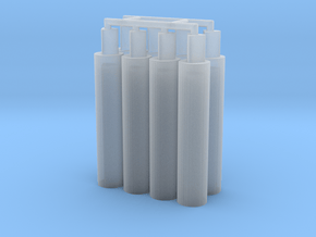 8x Thick Pegs 2.0 in Clear Ultra Fine Detail Plastic