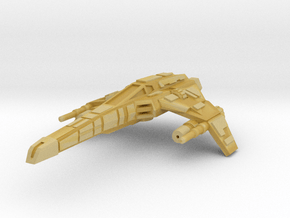 E-Wing (two laser cannons variant) 1/270 in Tan Fine Detail Plastic