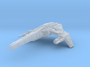 E-Wing (two laser cannons variant) 1/270 in Clear Ultra Fine Detail Plastic