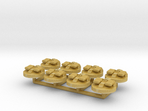 8x Revell Imperial Star Destroyer II Turrets in Tan Fine Detail Plastic