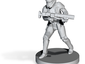 (IA) Deathtrooper 1 in Clear Ultra Fine Detail Plastic
