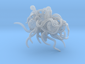 Flying Spaghetti Monster 1/270 in Clear Ultra Fine Detail Plastic