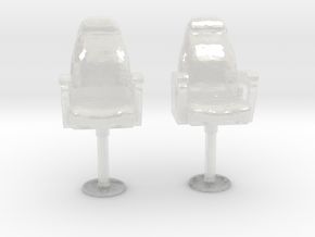 1/96 USN Capt Chair in Clear Ultra Fine Detail Plastic