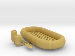 1/72 USN Life raft oval KIT in Tan Fine Detail Plastic