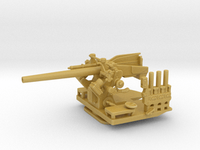 1/144 5"/25 (12.7 cm) Deck AA Gun in Tan Fine Detail Plastic