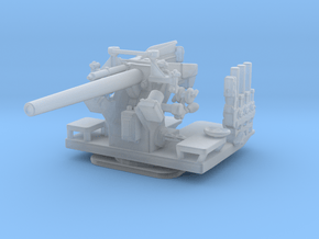 1/144 5"/25 (12.7 cm) Deck AA Gun in Clear Ultra Fine Detail Plastic