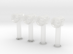 1/48 IJN Mushroom Type Ventilator V1 in Clear Ultra Fine Detail Plastic
