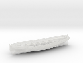 1/144 IJN 9m Cutter w/o. Paddles in Clear Ultra Fine Detail Plastic
