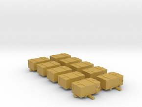 1/96 IJN Ammo Box 25mm Double Set 10 Units in Tan Fine Detail Plastic