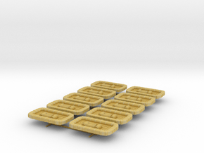 1/96 USN Carly Float Square Set 10 Units in Tan Fine Detail Plastic