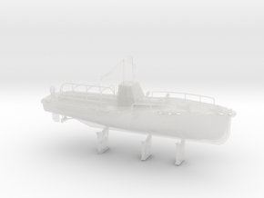 1/72 IJN Motor Boat Cutter 11m 60hp in Clear Ultra Fine Detail Plastic