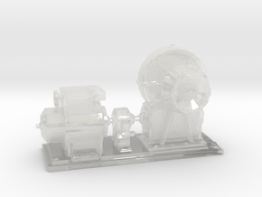 1/72 IJN Electric Deck Winch in Clear Ultra Fine Detail Plastic