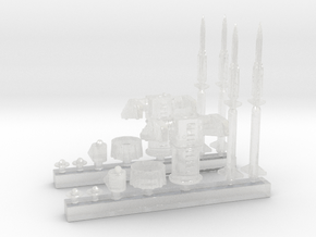 1/350 MK10 Terrier Missile Launcher KIT x2 in Clear Ultra Fine Detail Plastic
